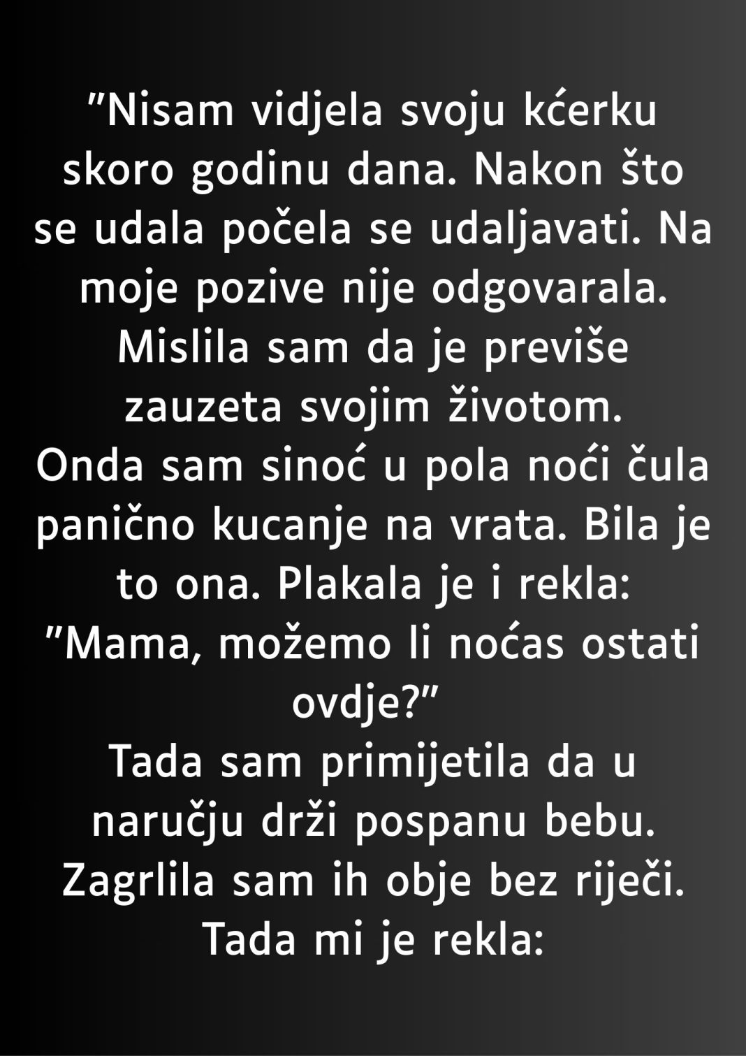 “Nisam vidjela svoju kćerku skoro godinu dana…” - featured image