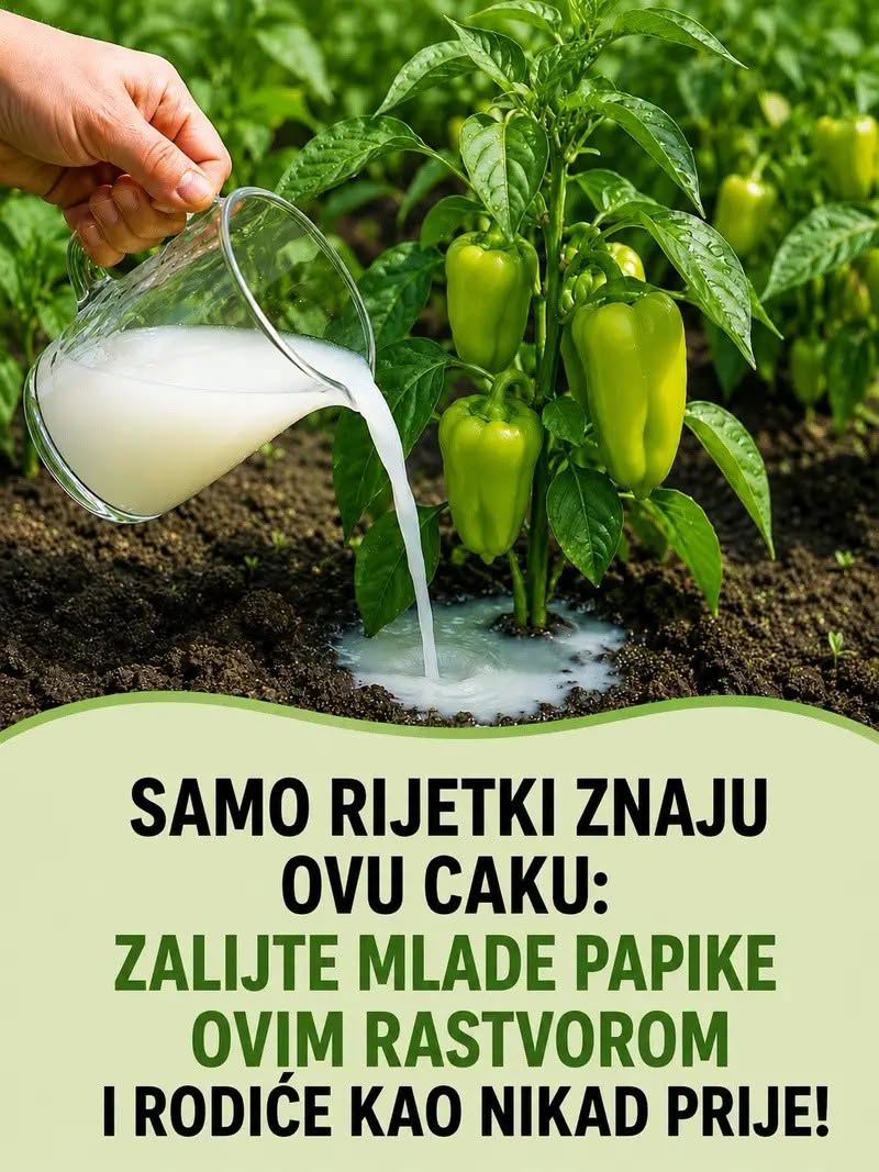 Samo rijetki znaju ovu caku: Zalijte mlade paprike ovim rastvorom i rodiće kao nikad prije! - featured image Samo rijetki znaju ovu caku: Zalijte mlade paprike ovim rastvorom i rodiće kao nikad prije! - featured image