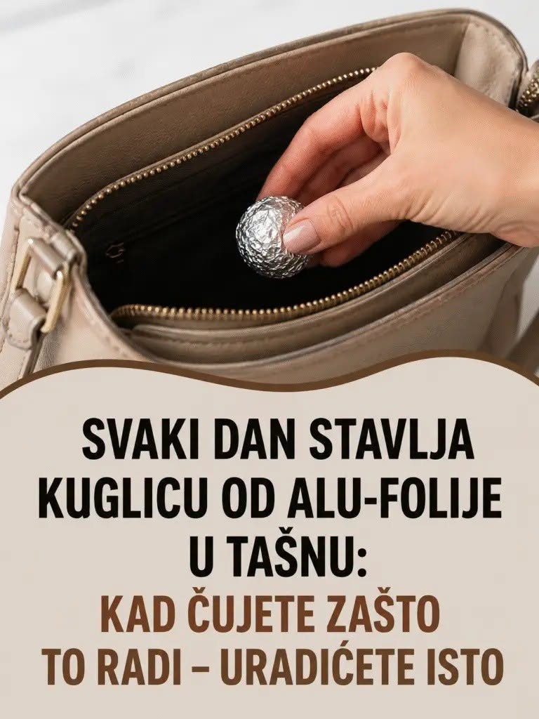 Svaki dan stavlja kuglicu od alu-folije u tašnu: Kad čujete zašto to radi – uradićete isto - featured image Svaki dan stavlja kuglicu od alu-folije u tašnu: Kad čujete zašto to radi – uradićete isto - featured image