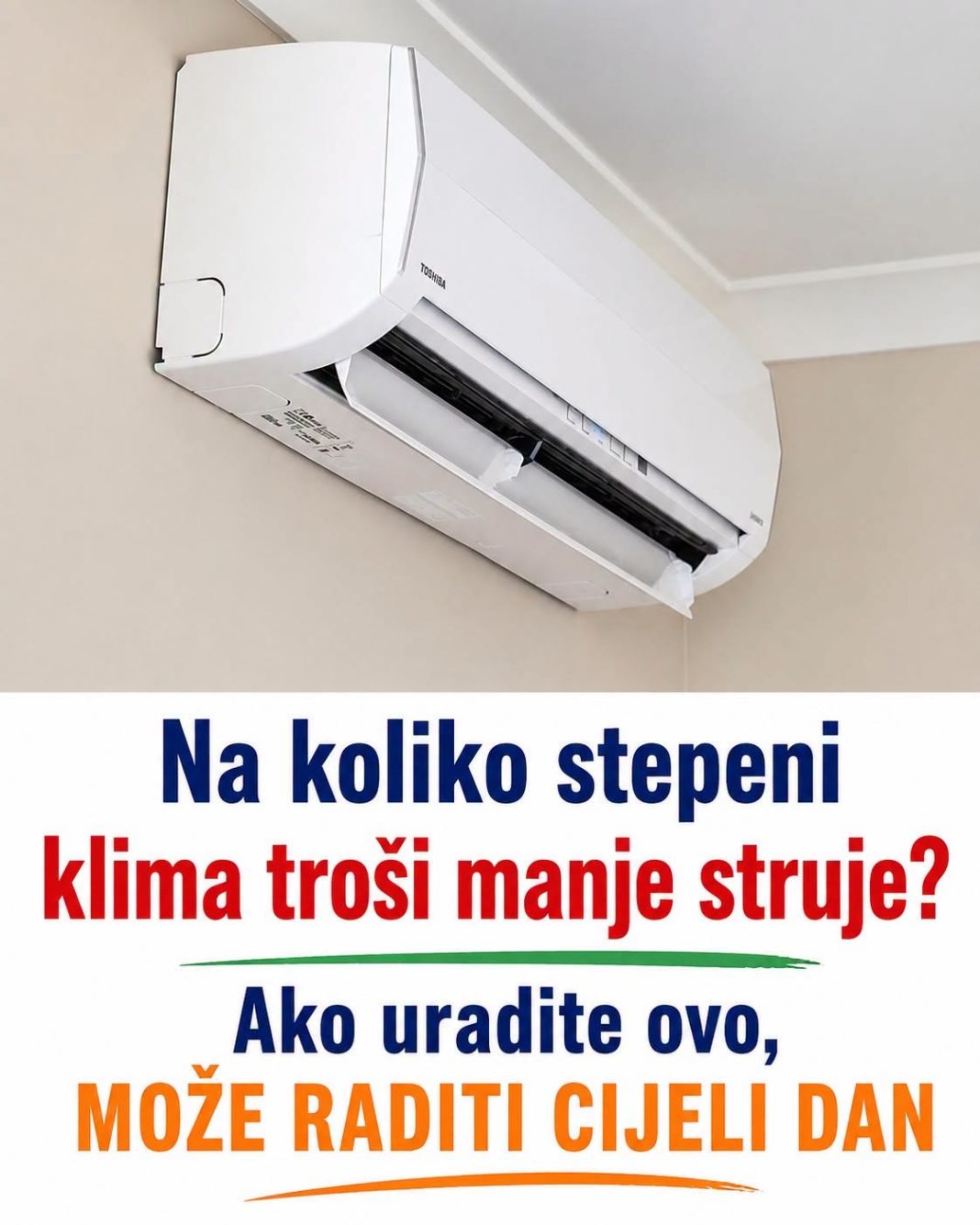Na koliko stepeni klima troši manje struje? Ako uradite ovo, MOŽE RADITI CIJELI DAN - featured image Na koliko stepeni klima troši manje struje? Ako uradite ovo, MOŽE RADITI CIJELI DAN - featured image