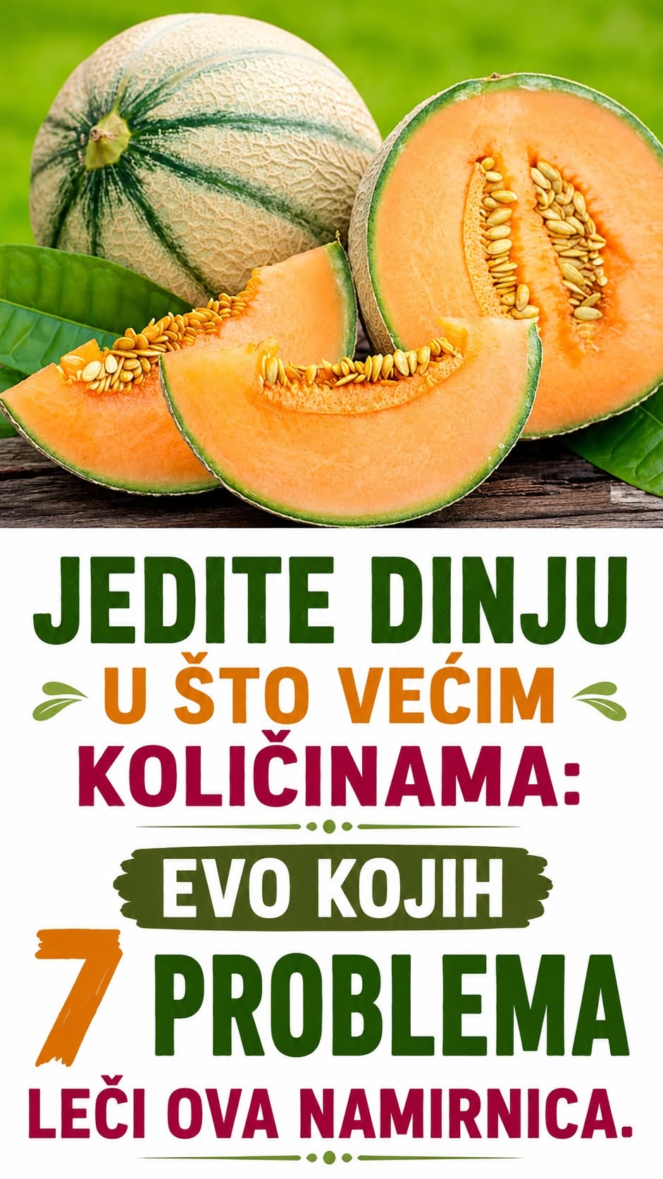 Jedite dinju u što većim količinama: Evo kojih 7 problema lečI ova namirnica - featured image